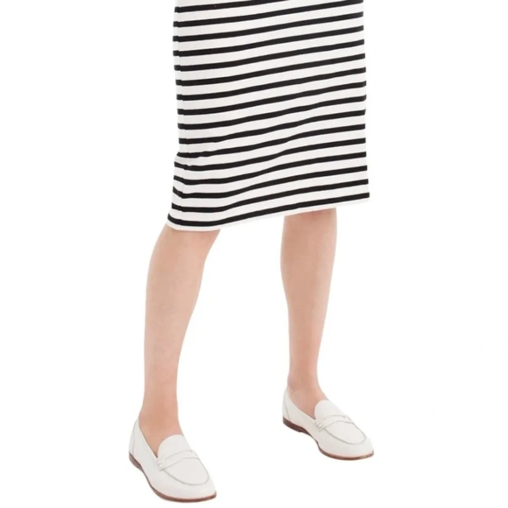 J. CREW Striped Long Sleeve Cotton MIDI Dress‎ Size 2 NWOT Summer Spring Soft